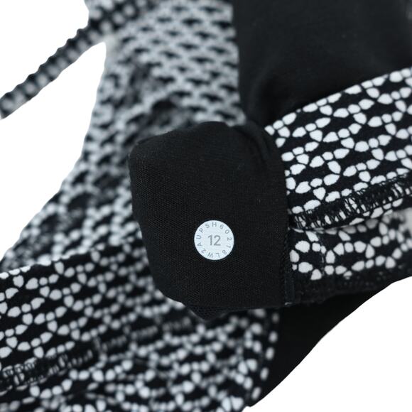 Lululemon Flow Y Bra, Nulu, Black & White, 12 - Picture 3 of 3